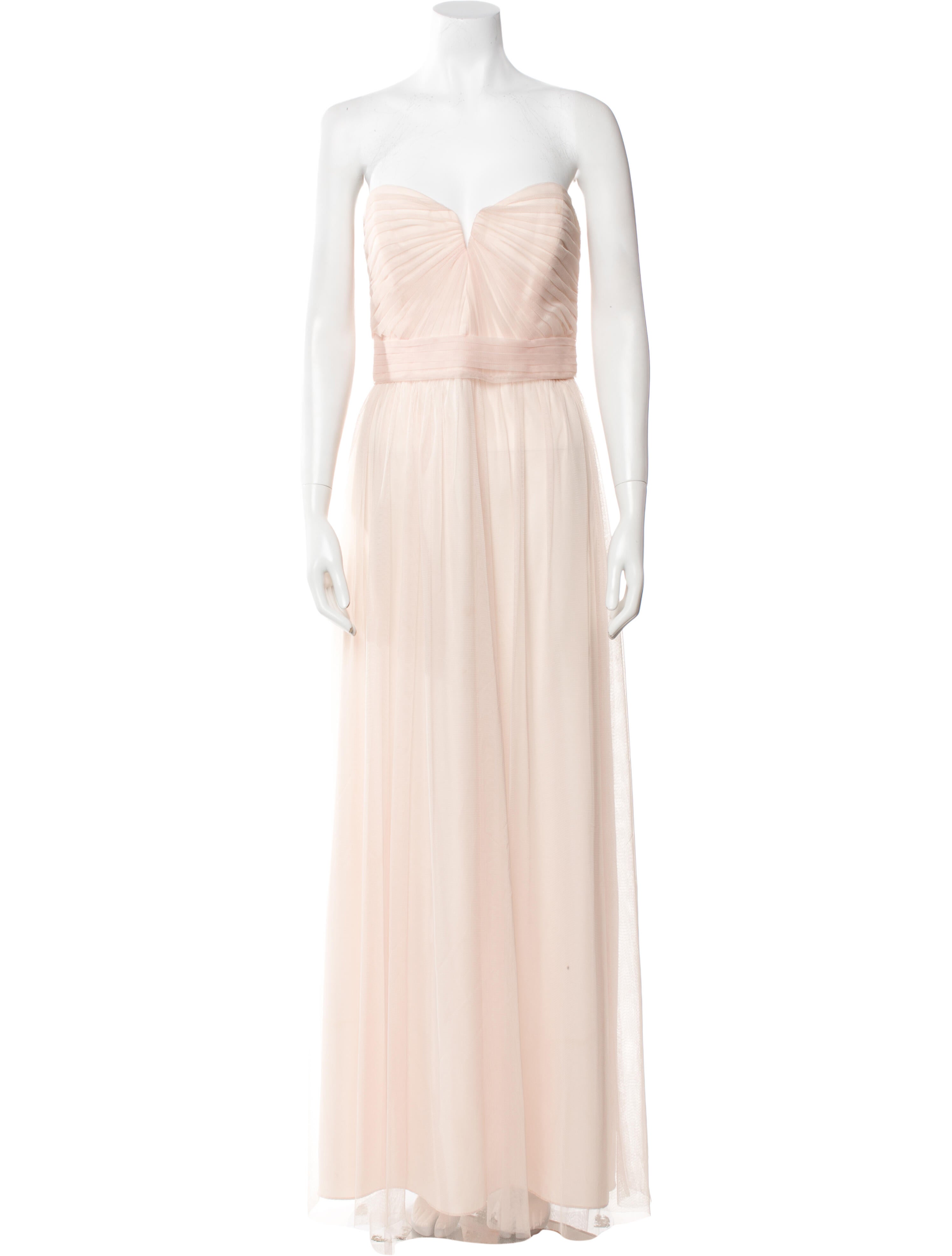 Amsale Strapless Long Dress