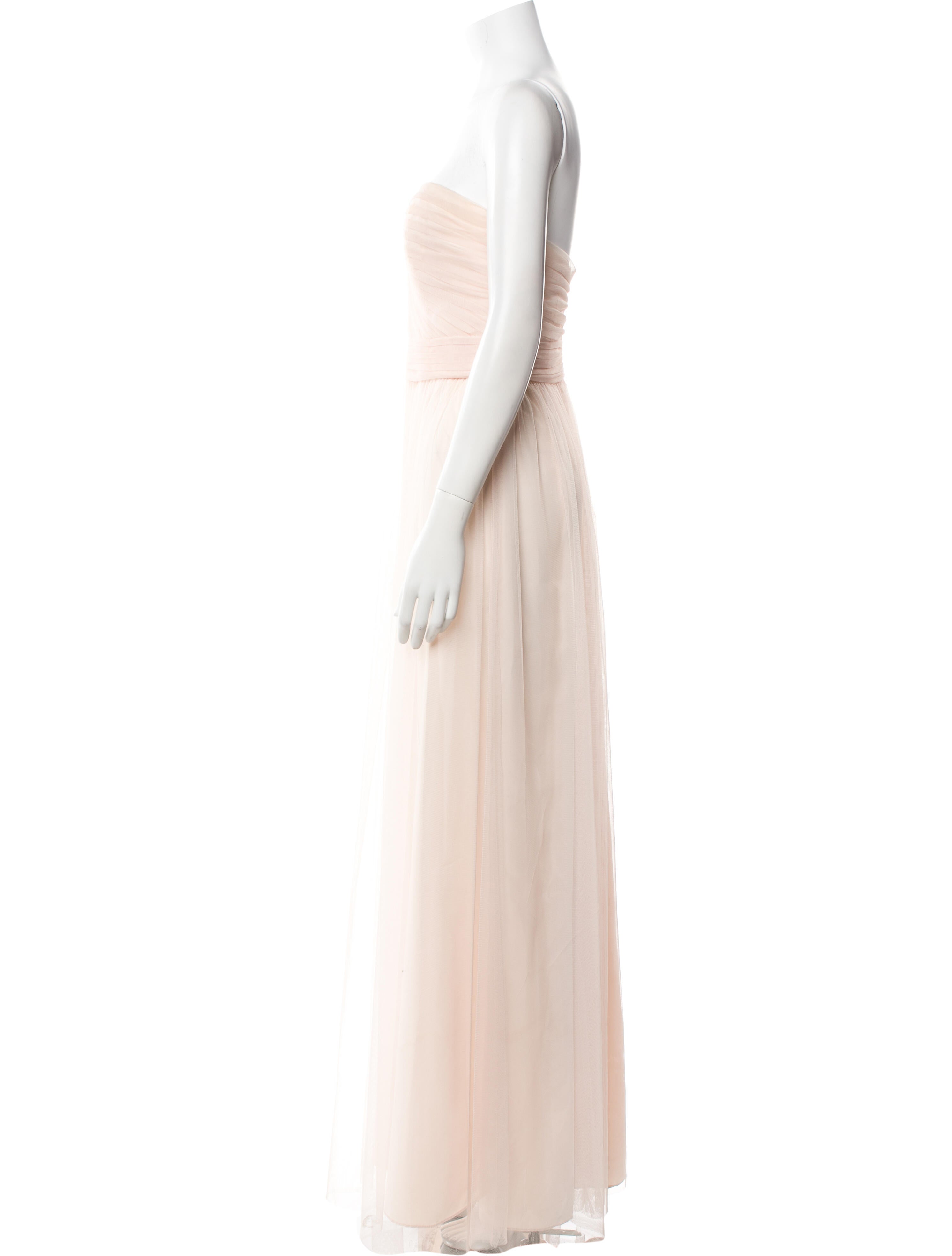 Amsale Strapless Long Dress
