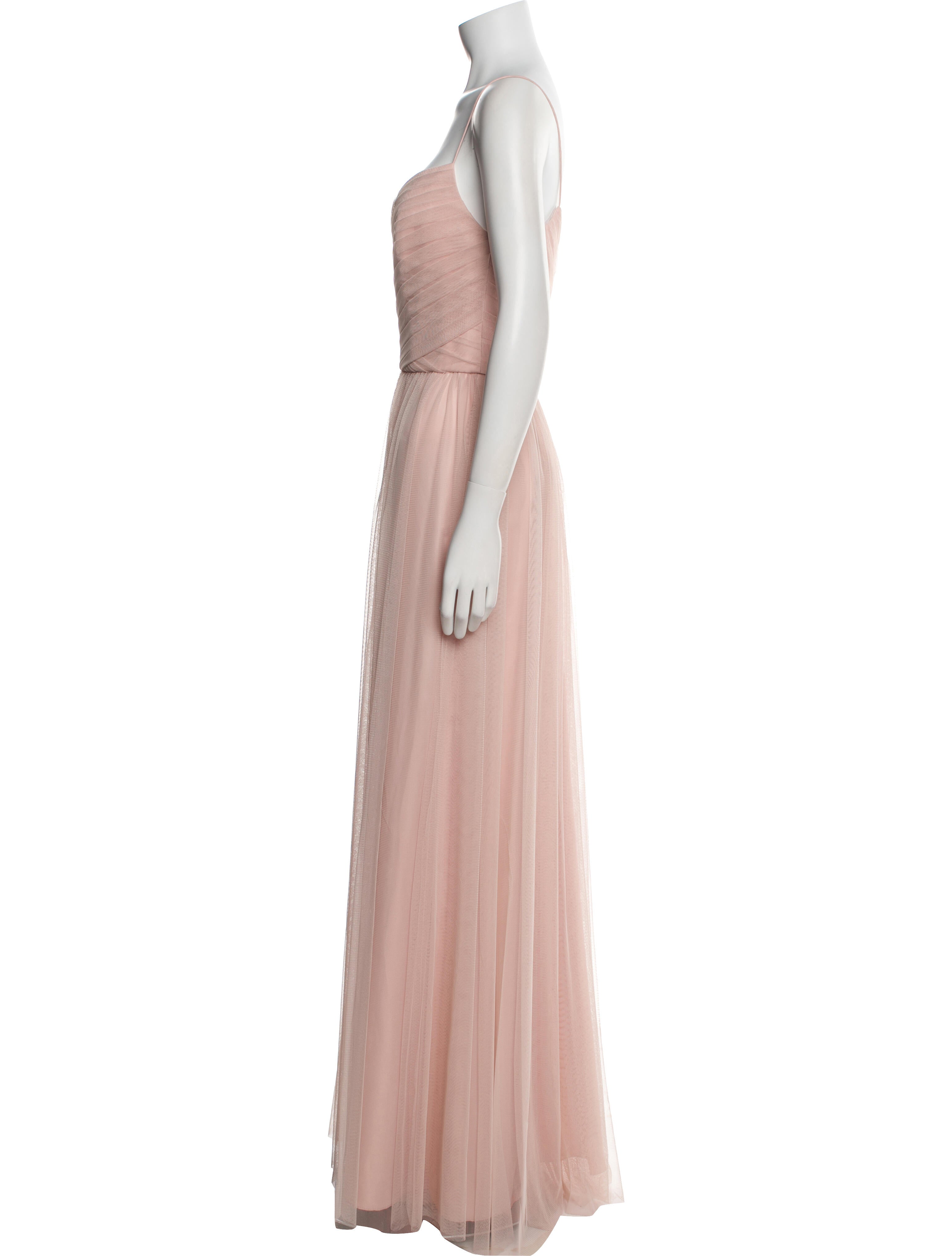 Amsale Square Neckline Long Dress