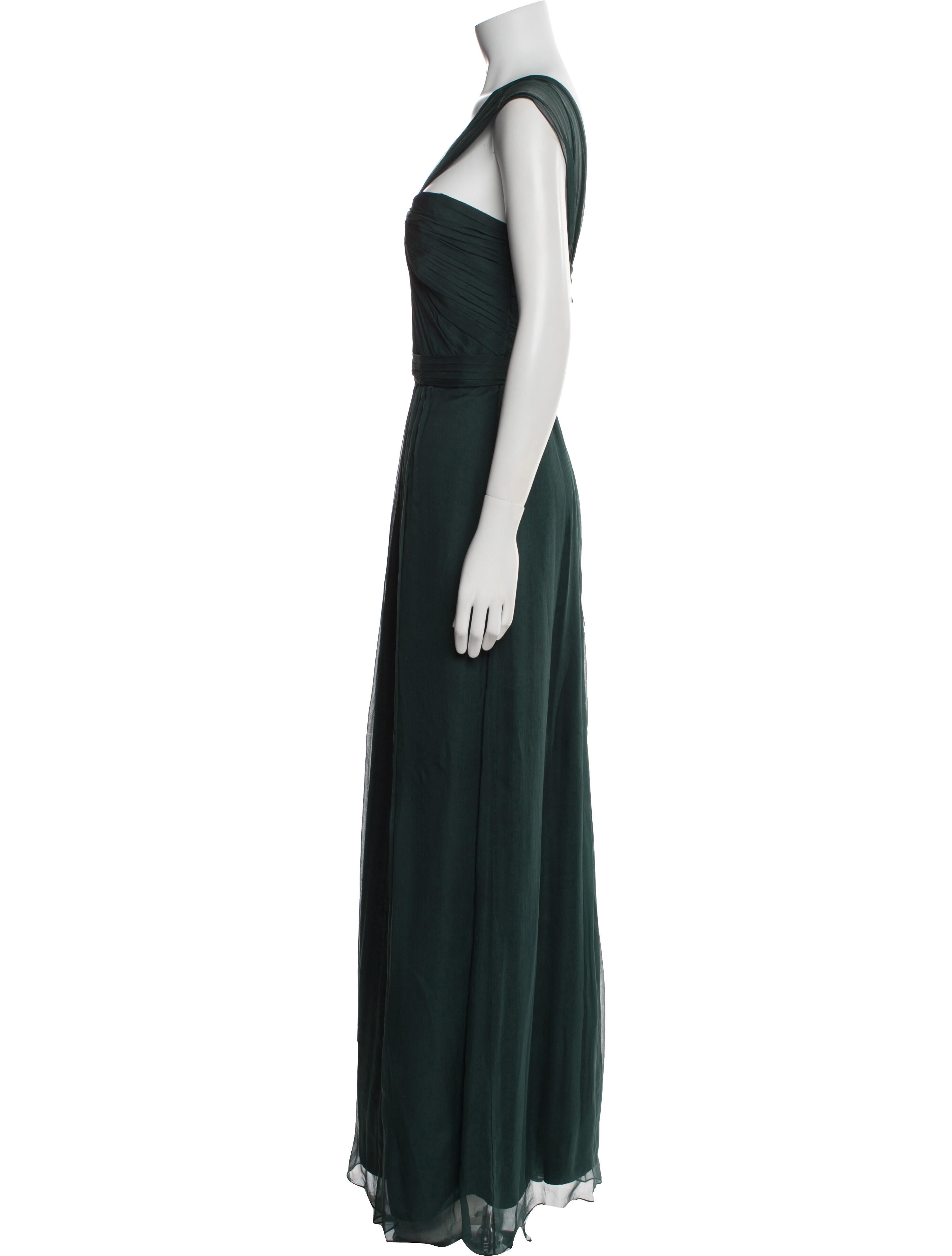 Amsale Silk Long Dress