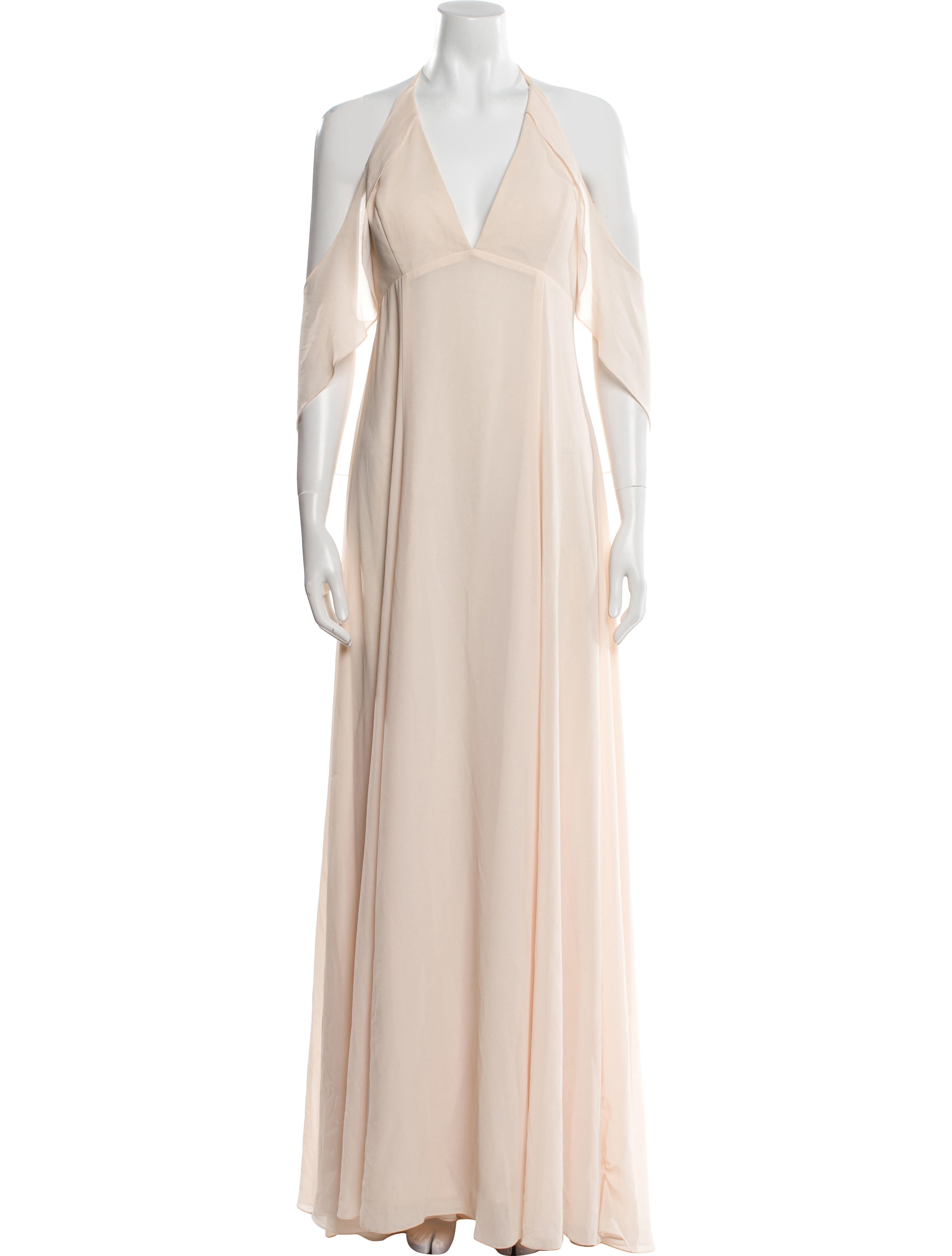 Amsale Halterneck Long Dress
