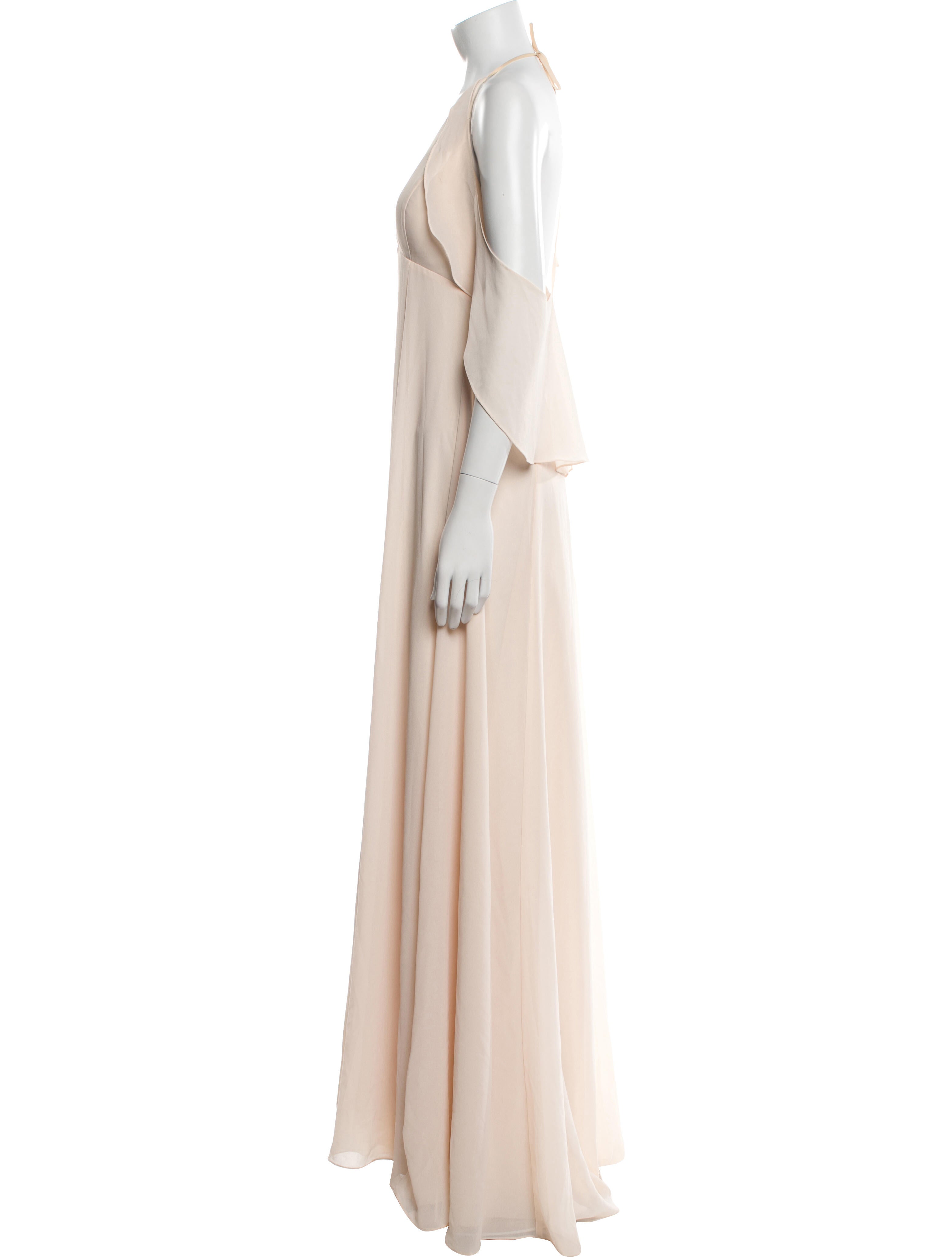 Amsale Halterneck Long Dress