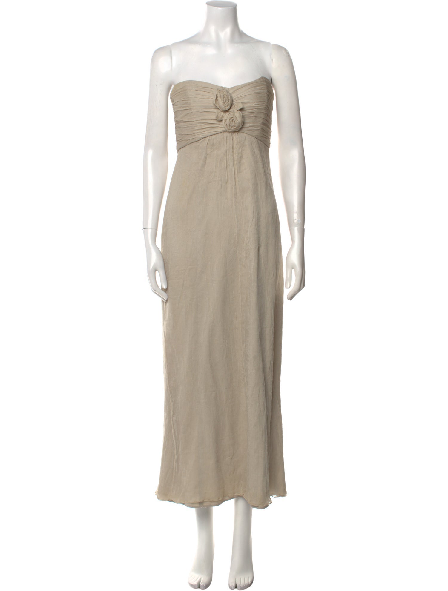 Amsale Silk Long Dress