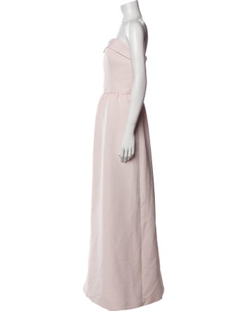 Amsale Strapless Long Dress