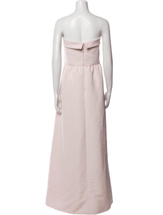 Amsale Strapless Long Dress