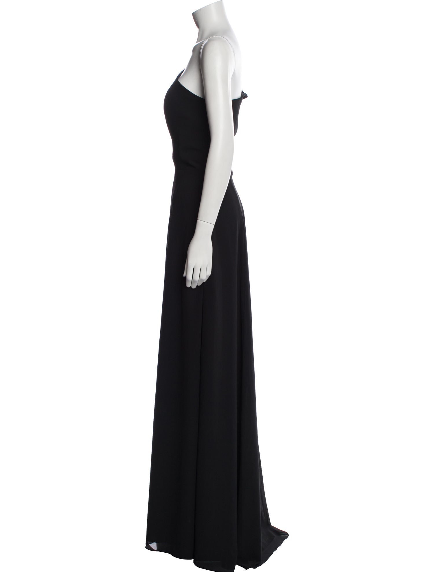 Amsale One-Shoulder Long Dress
