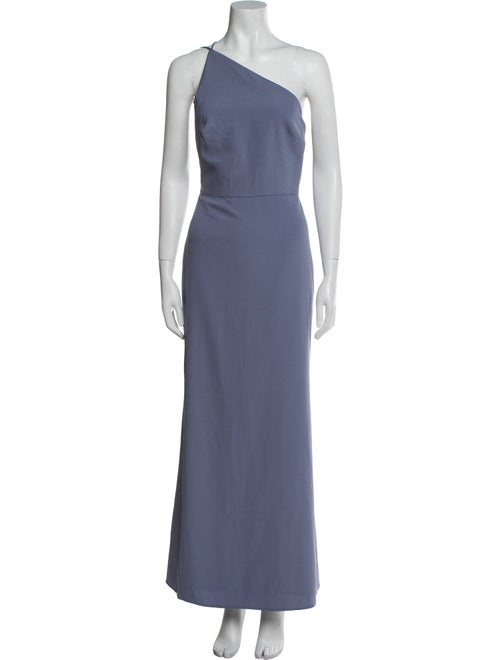Amsale One-Shoulder Long Dress