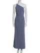 Amsale One-Shoulder Long Dress
