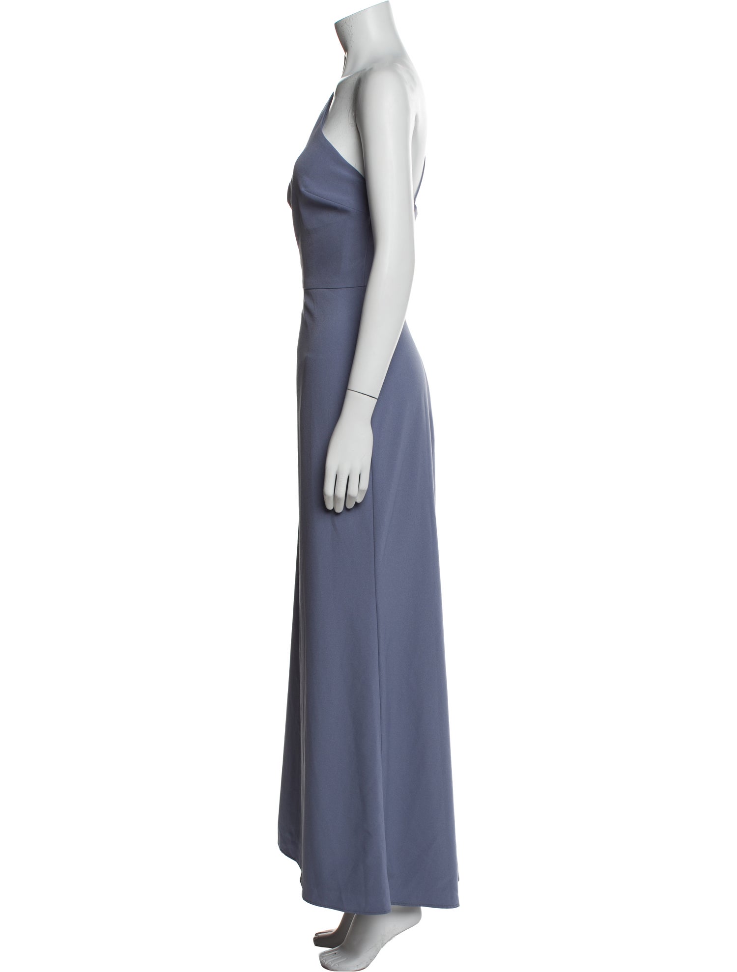 Amsale One-Shoulder Long Dress