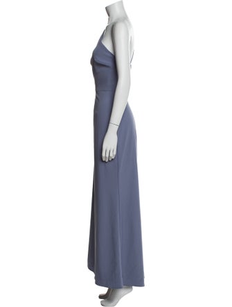 Amsale One-Shoulder Long Dress