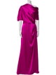 Amsale Cowl Neck Long Dress