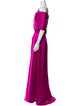 Amsale Cowl Neck Long Dress