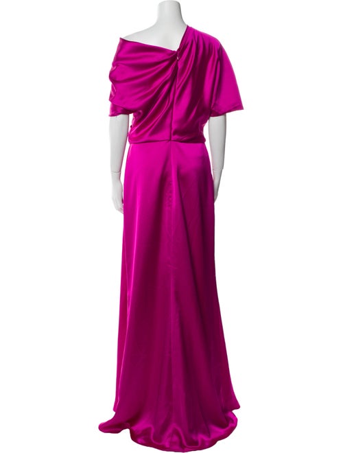 Amsale Cowl Neck Long Dress