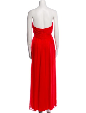 Amsale Silk Long Dress