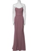 Amsale Strapless Long Dress