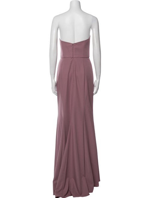 Amsale Strapless Long Dress
