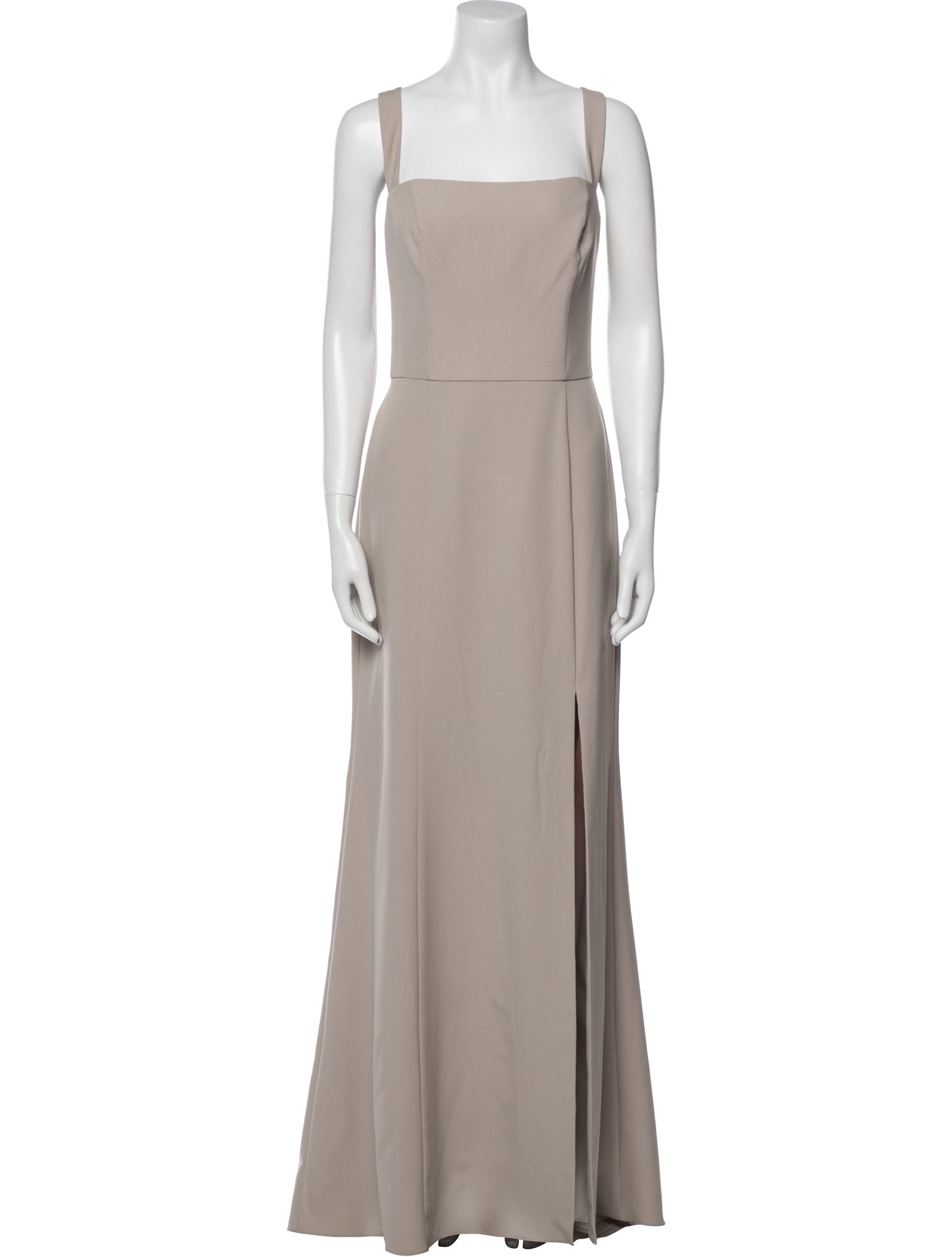Amsale Square Neckline Long Dress