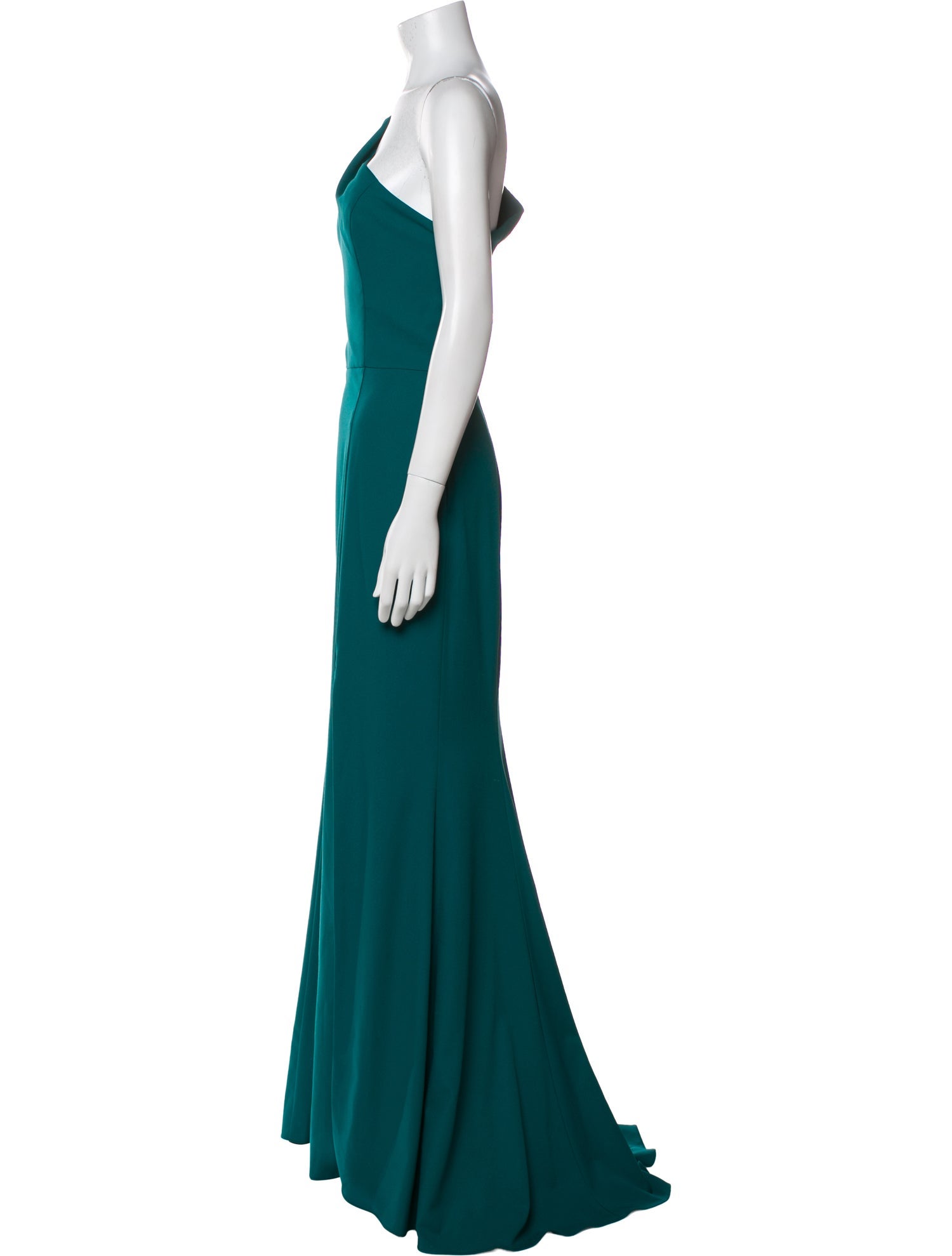 Amsale One-Shoulder Long Dress
