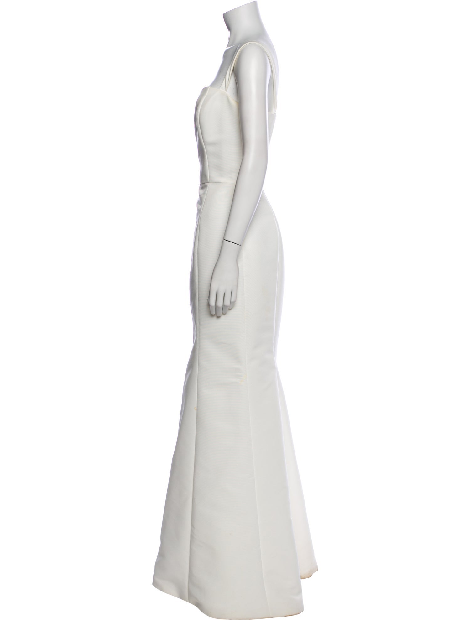 Amsale Square Neckline Long Dress