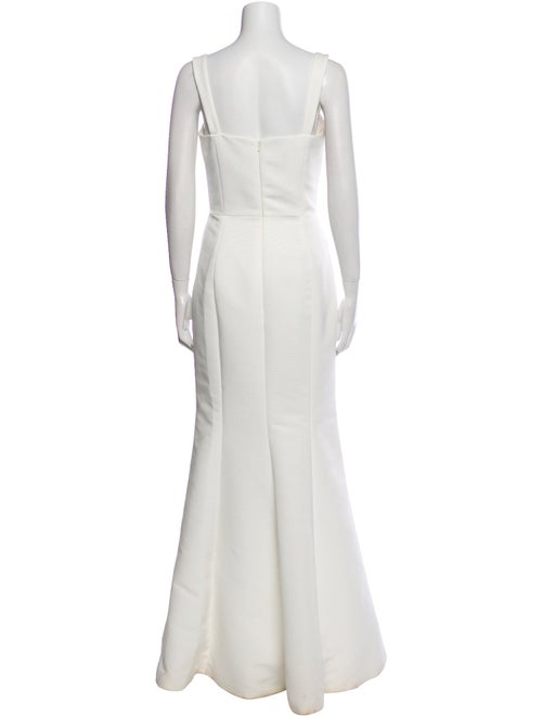 Amsale Square Neckline Long Dress