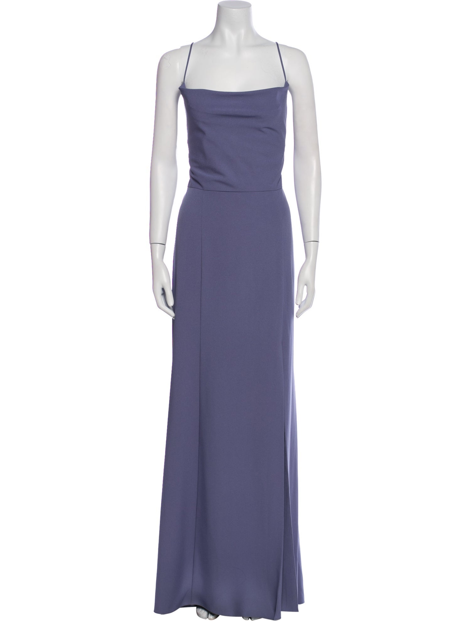 Amsale Square Neckline Long Dress