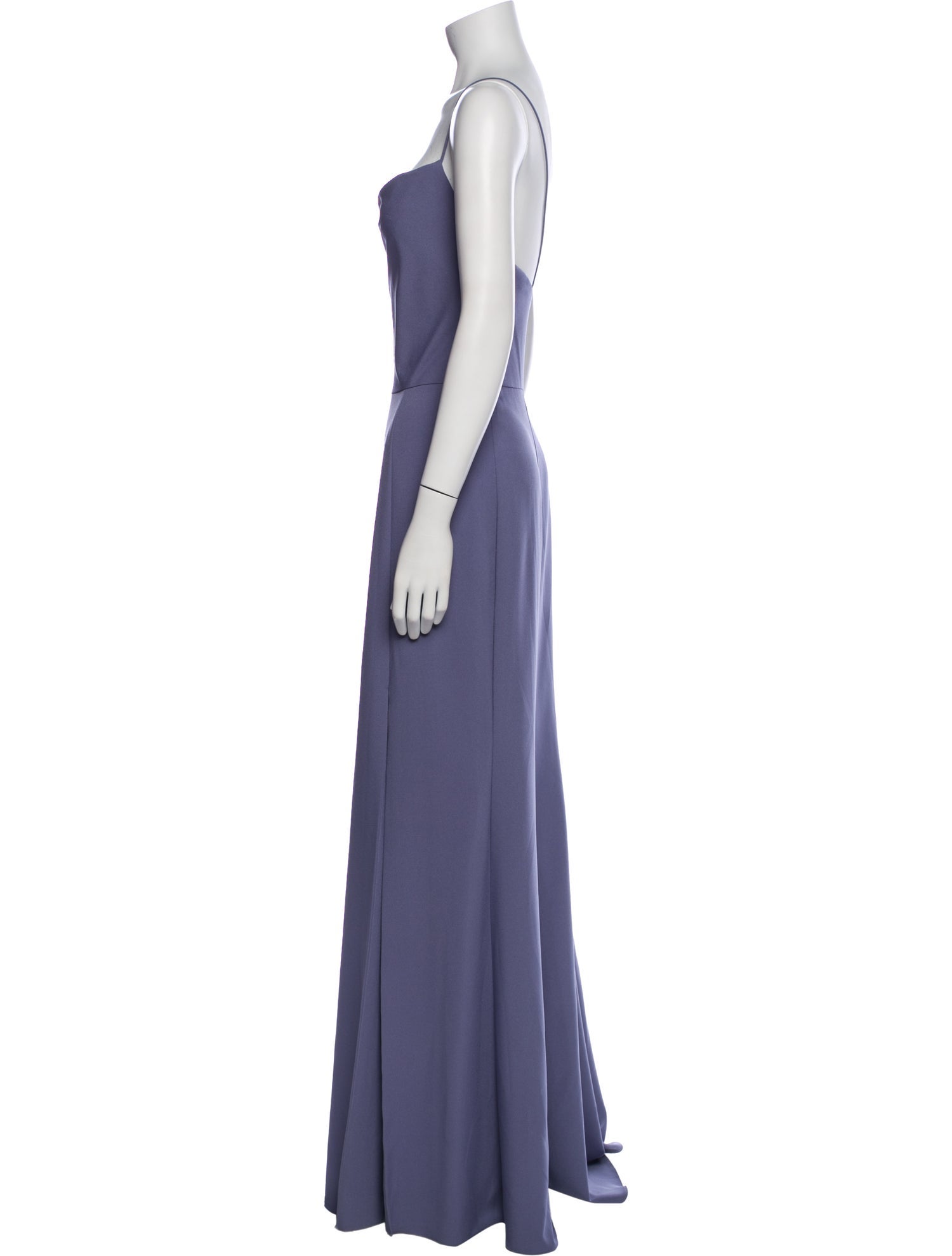 Amsale Square Neckline Long Dress