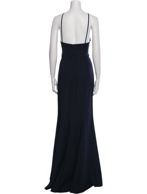 Amsale Halterneck Long Dress