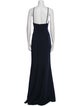 Amsale Halterneck Long Dress