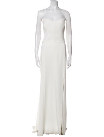 Amsale Strapless Long Dress