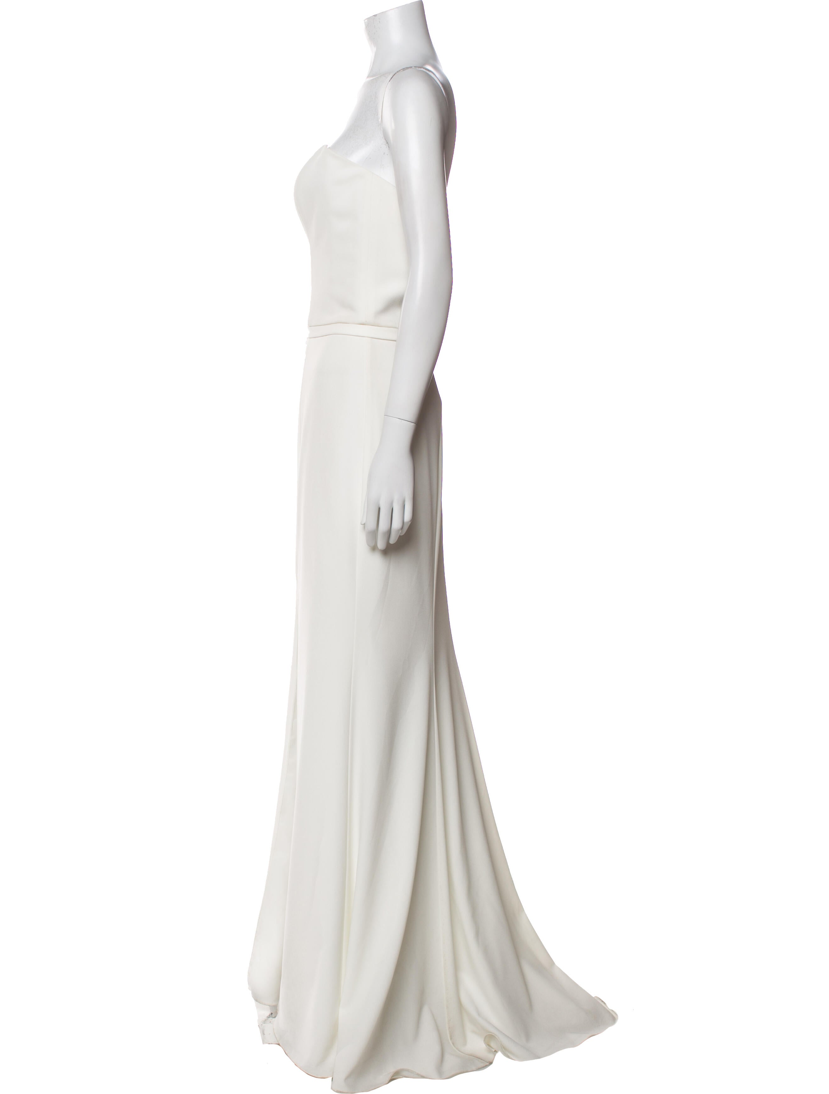 Amsale Strapless Long Dress