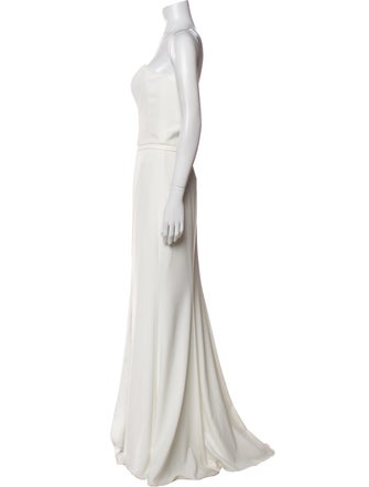 Amsale Strapless Long Dress