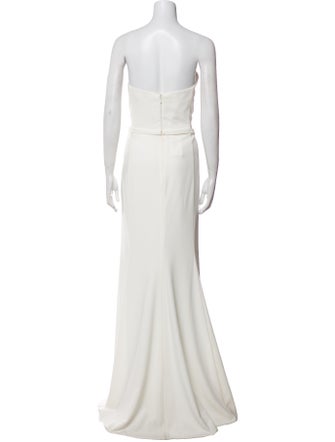 Amsale Strapless Long Dress