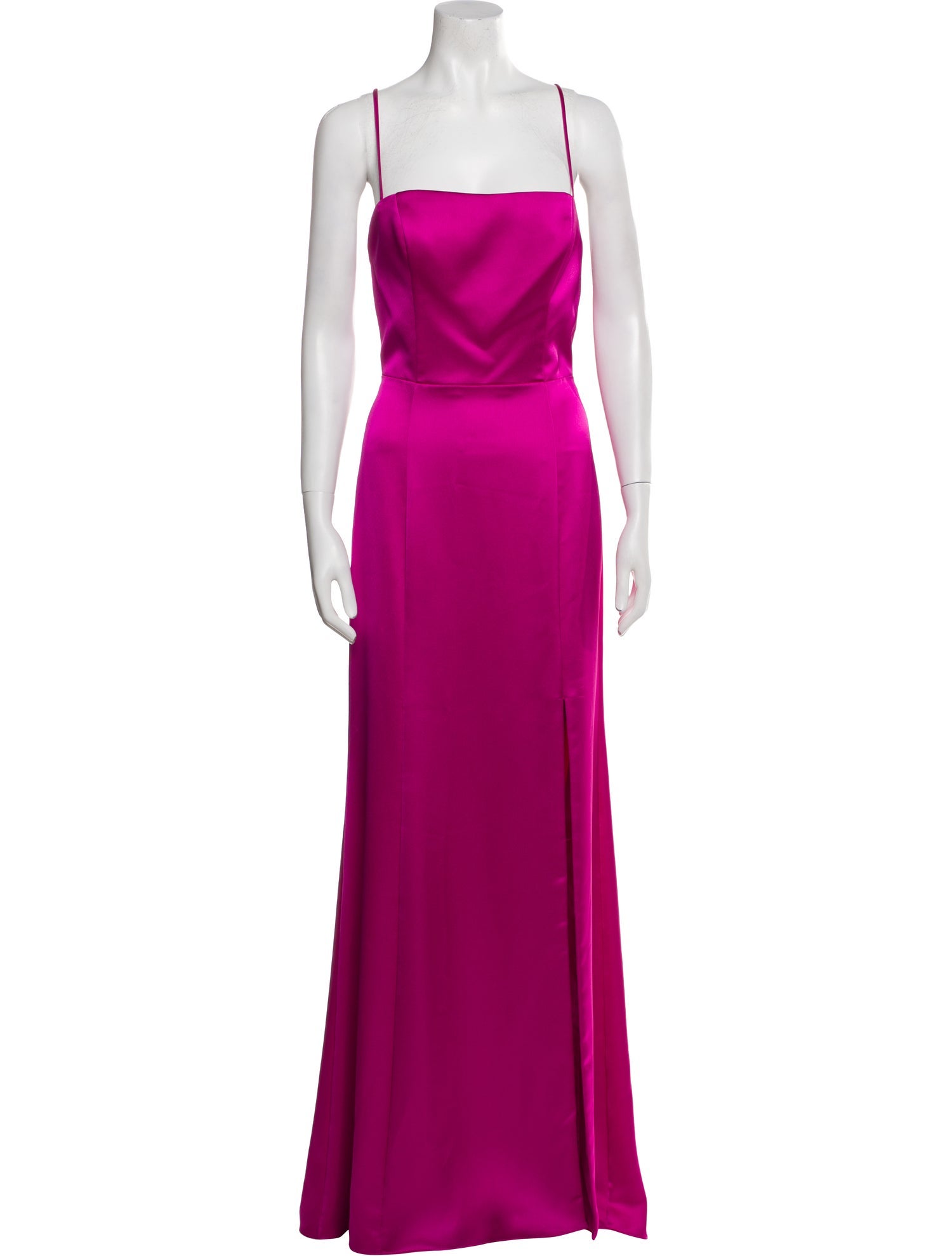 Amsale Square Neckline Long Dress