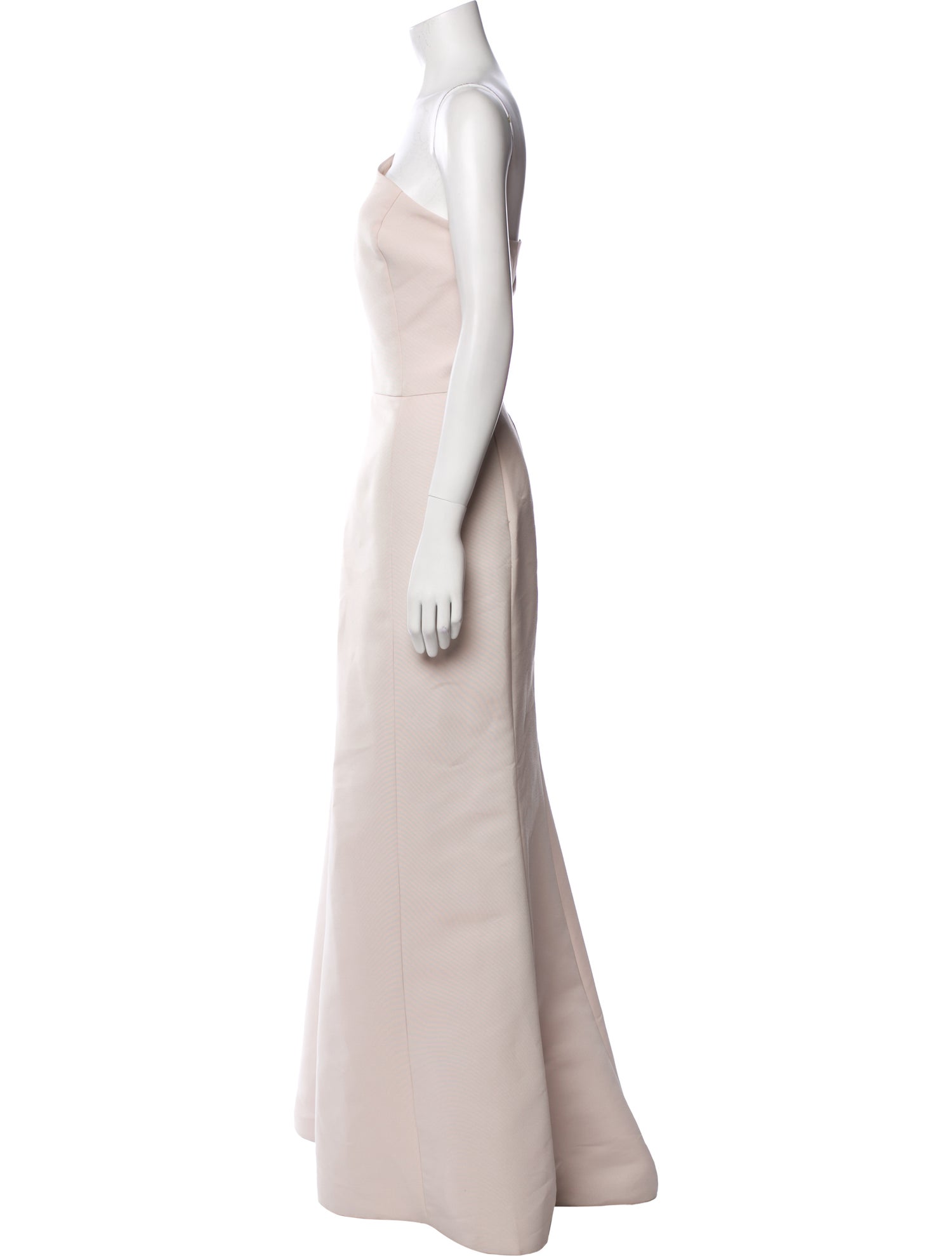 Amsale One-Shoulder Long Dress