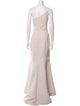 Amsale One-Shoulder Long Dress