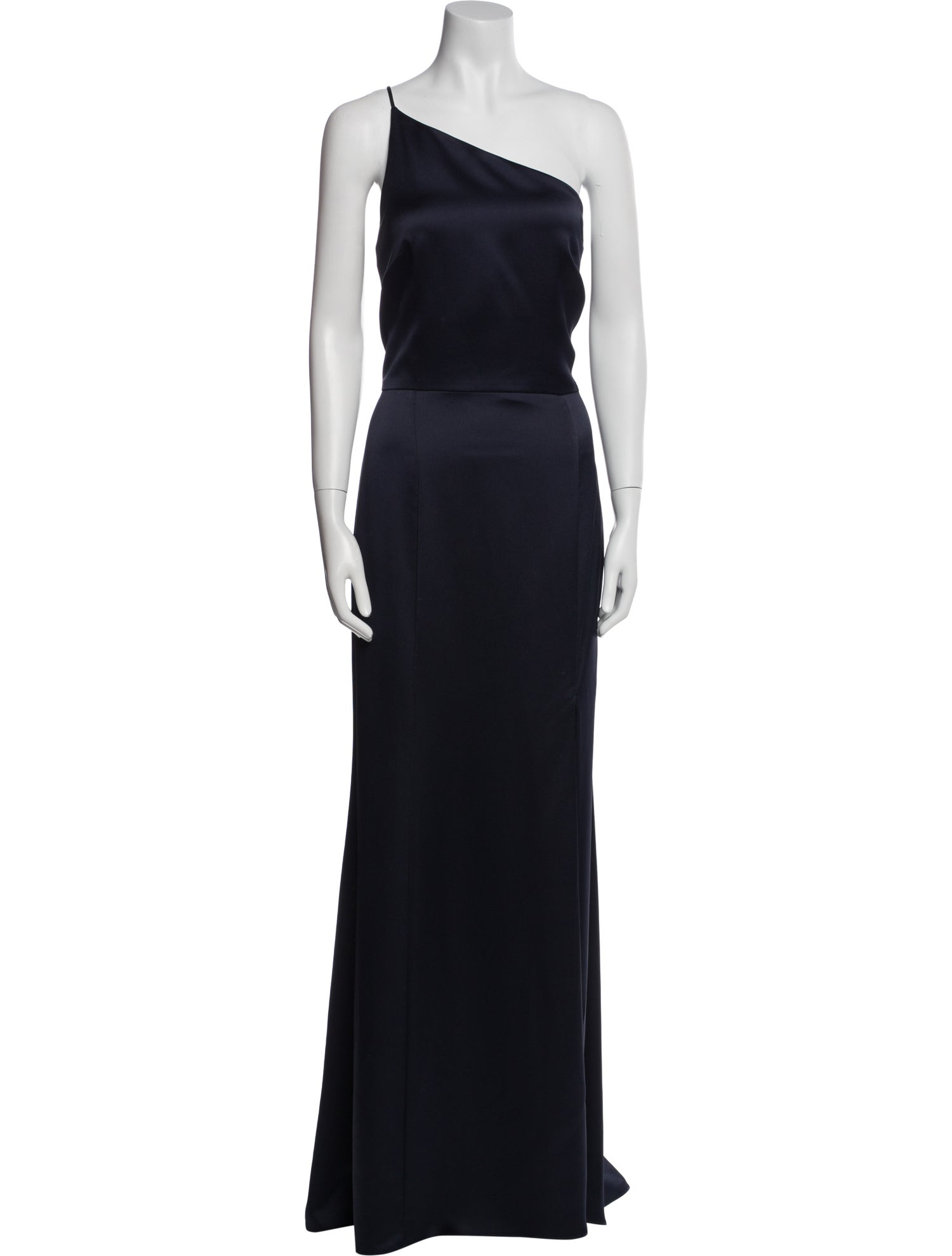 Amsale One-Shoulder Long Dress