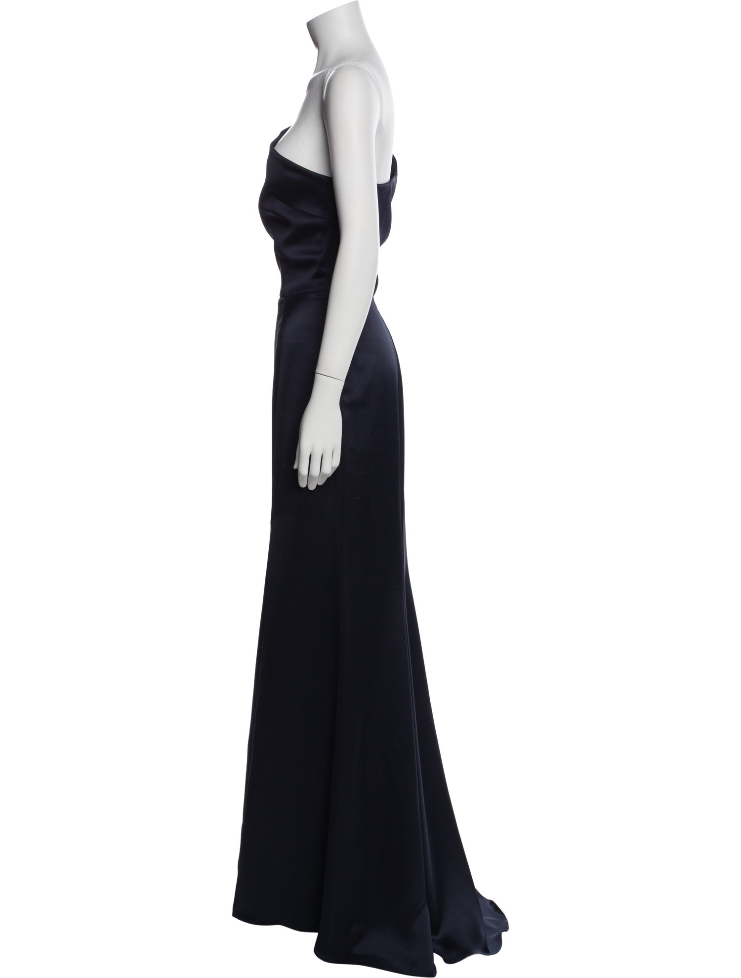 Amsale One-Shoulder Long Dress