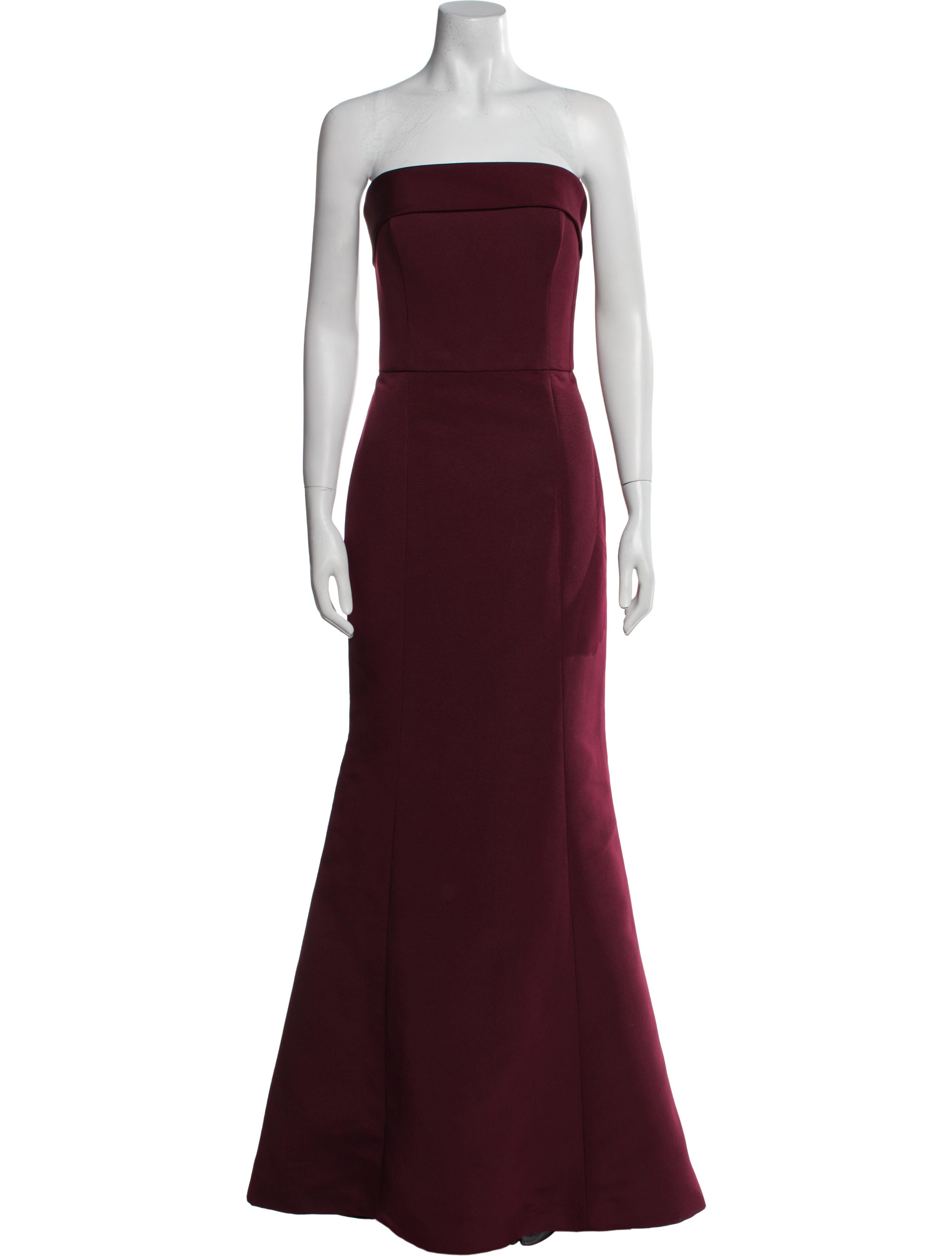 Amsale Strapless Long Dress
