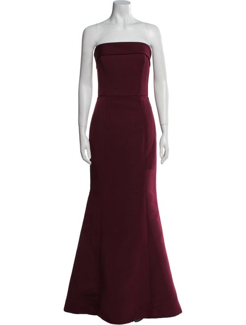 Amsale Strapless Long Dress