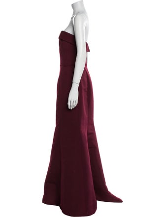 Amsale Strapless Long Dress