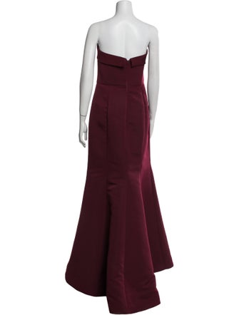 Amsale Strapless Long Dress