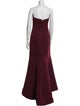 Amsale Strapless Long Dress