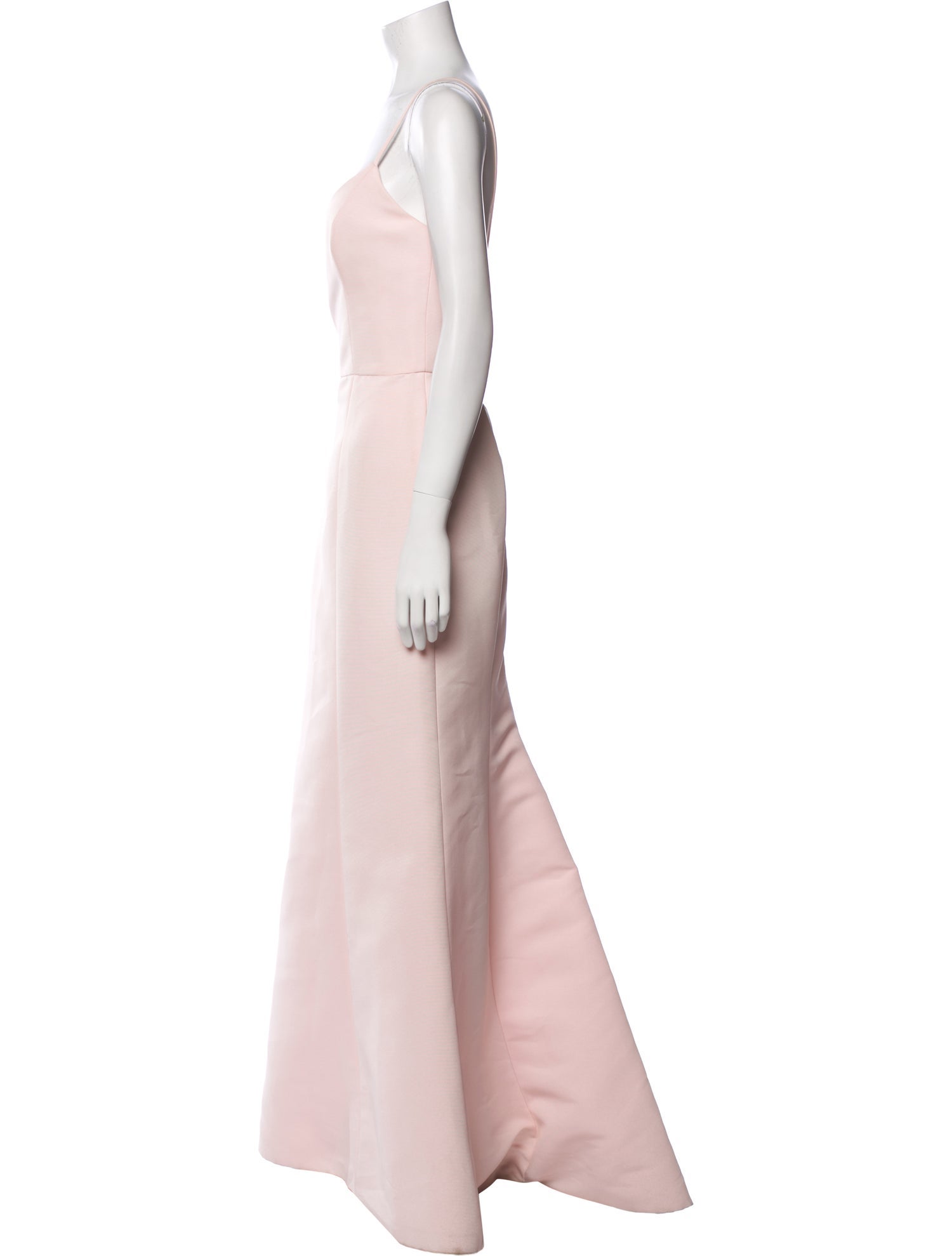 Amsale Square Neckline Long Dress