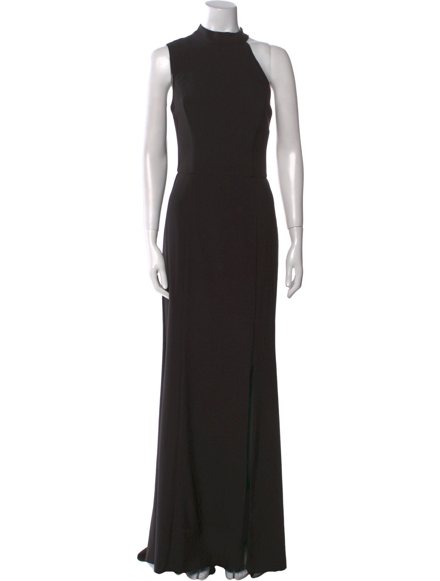 Amsale Mock Neck Long Dress