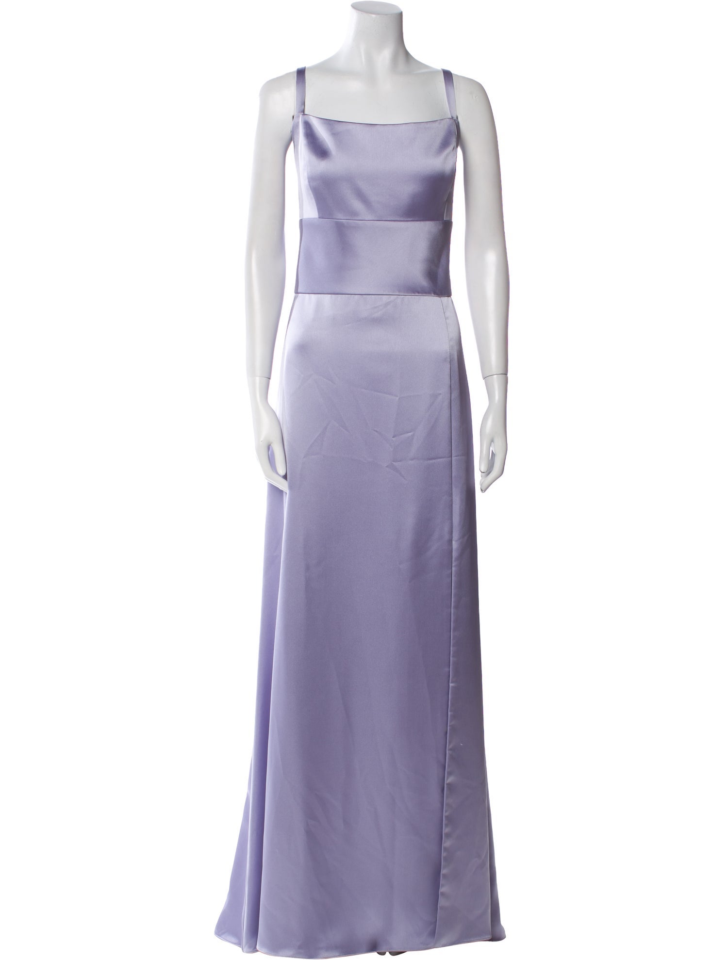 Amsale Square Neckline Long Dress