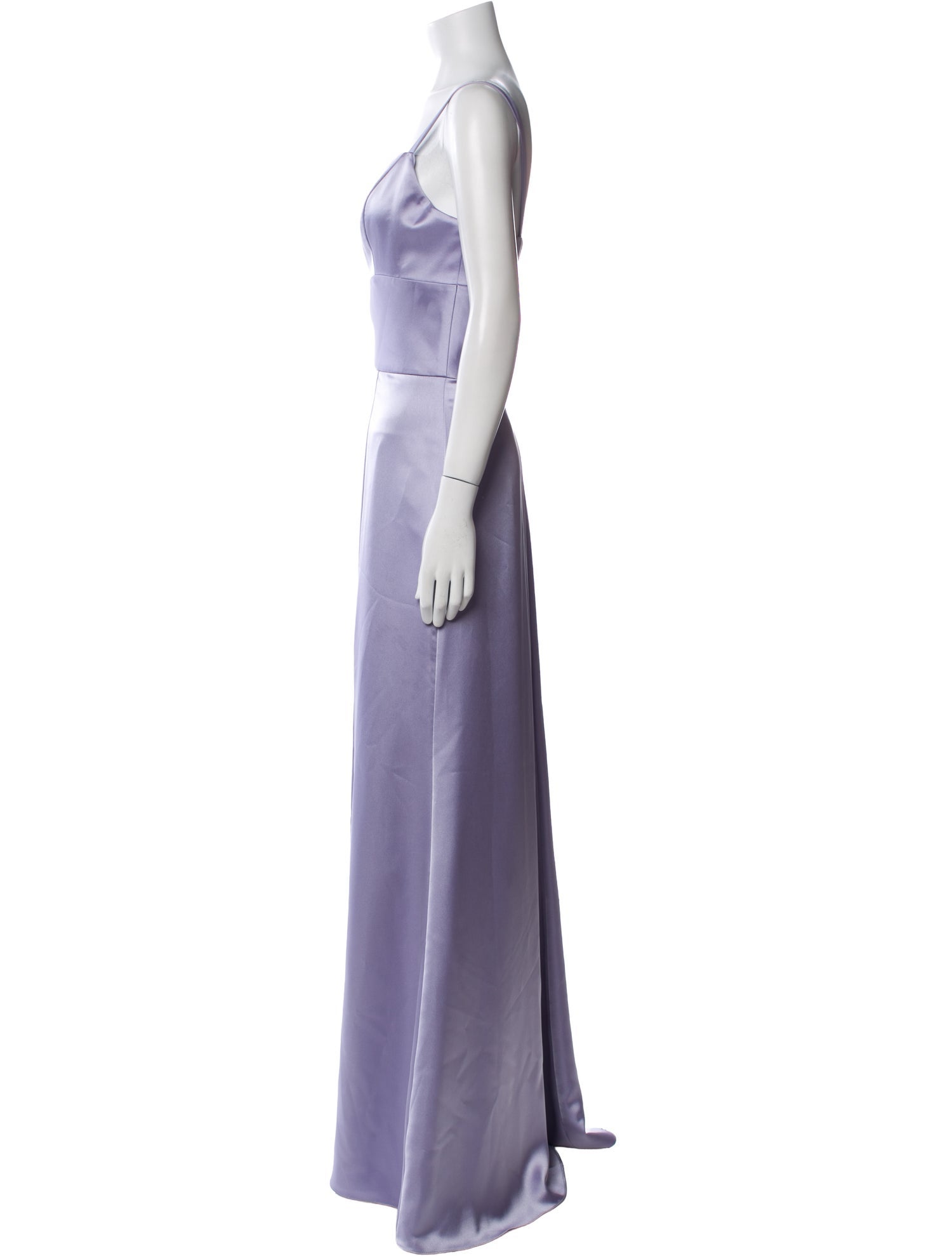 Amsale Square Neckline Long Dress