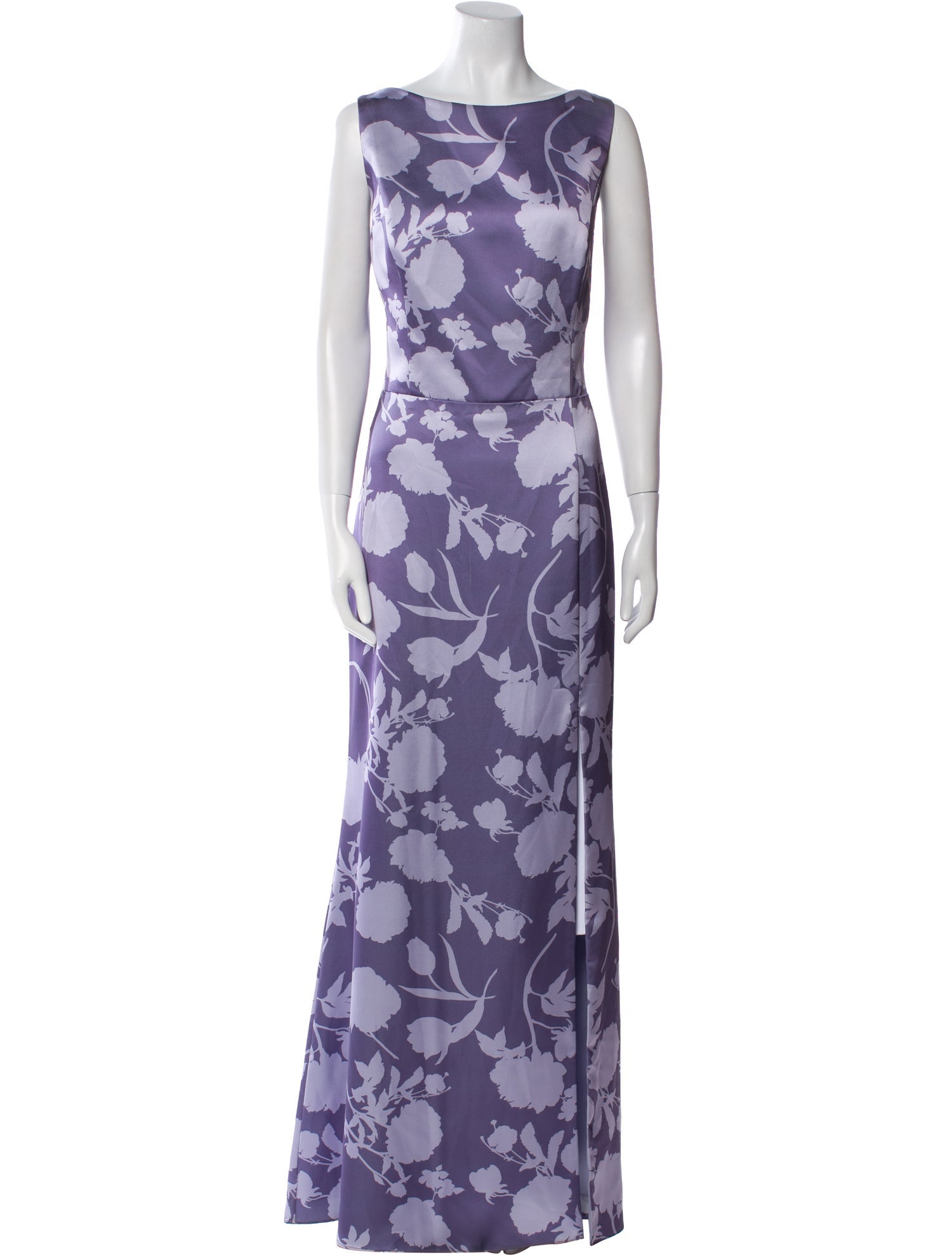 Amsale Floral Print Long Dress w/ Tags