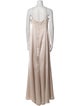 Amsale V-Neck Long Dress
