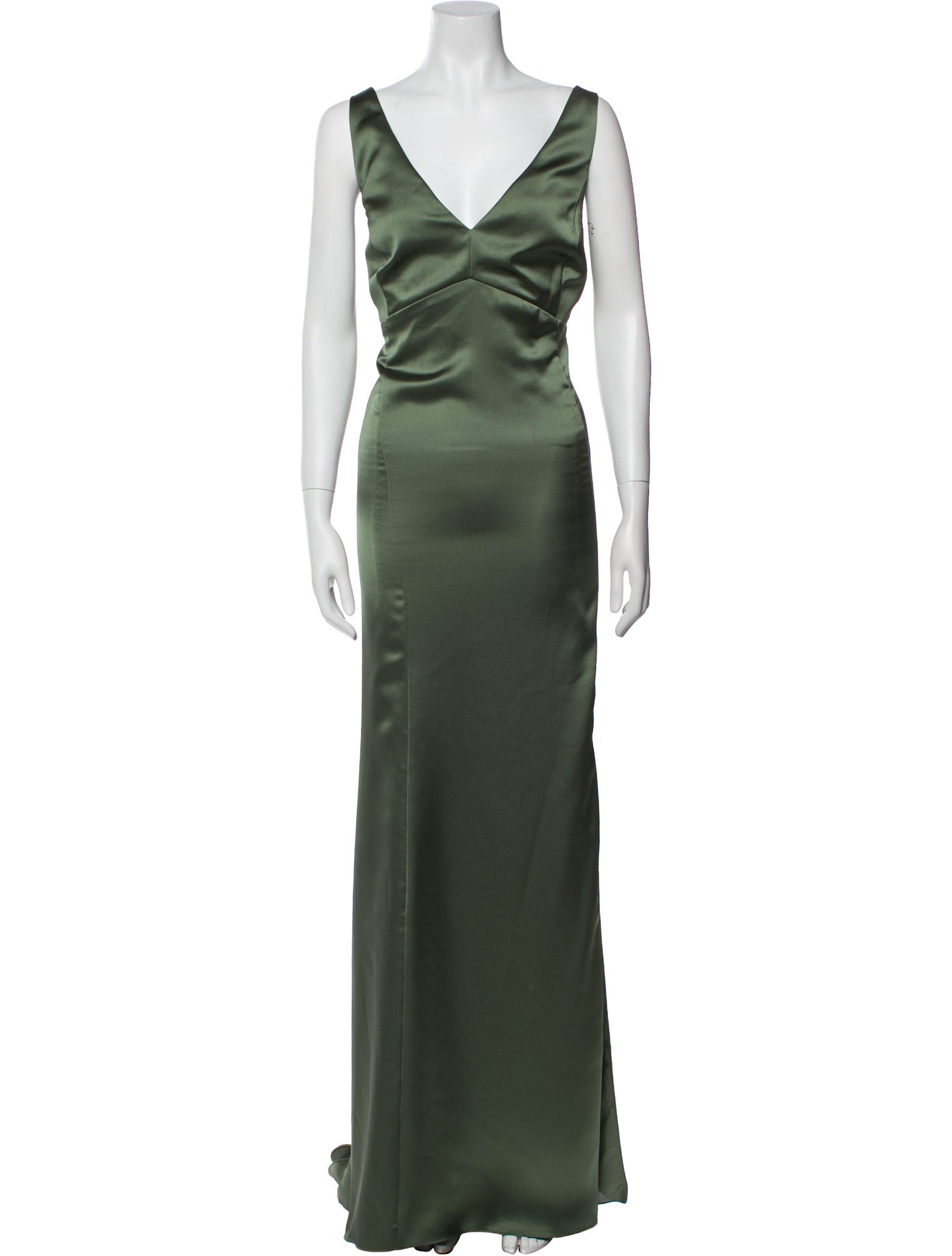 Amsale V-Neck Long Dress w/ Tags