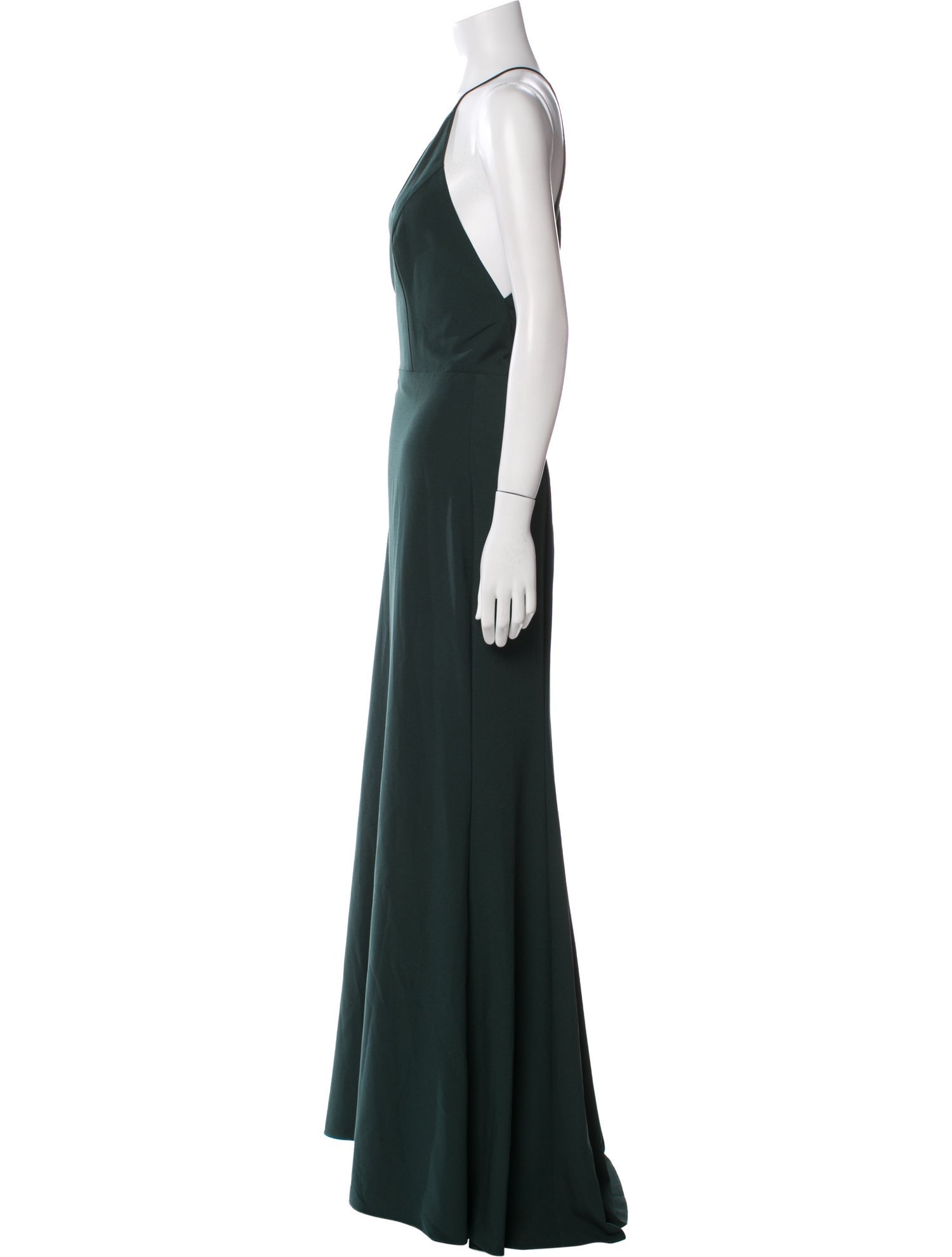 Amsale Halterneck Long Dress